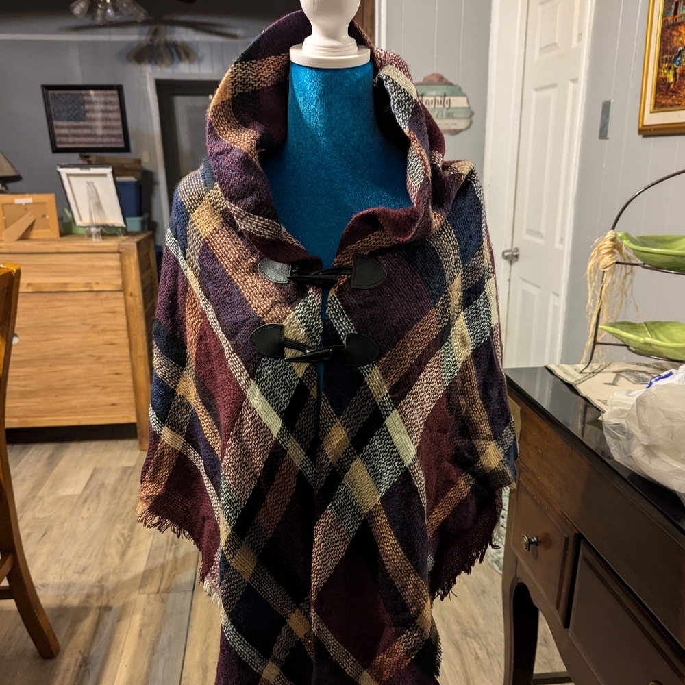 Mixit shawl with hood
